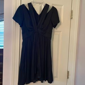 Anthropologie black mini dress